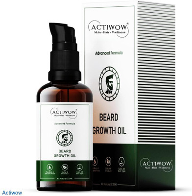 ACTIWOW Beard Growth Oil That Works from Root to Tip Hair Oil(30 ml)