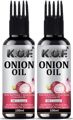 KGF Onion Hair Oil For Hair Loss & Anti Dandruff Hair Oil(200 ml)