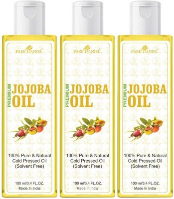 PARK DANIEL Organic Jojoba oil combo pack of 3 bottles of 100 ml(300 ml) Hair Oil(300 ml)