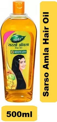 Dabur Sarso Amla Hair Oil ^^ 500ml (Pack of 1) Hair Oil(500 ml)