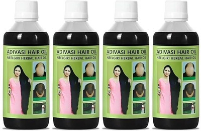Adivasi Ayurvedic Privents Hair fall & Hair Growth Hair Oil 400ML pack of 4 Hair Oil(400 ml)