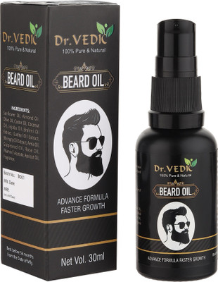 Dr.Vedic Beard Hair Growth Oil For Faster Beard Growth And Thicker Looking Beard Hair Oil(30 g)
