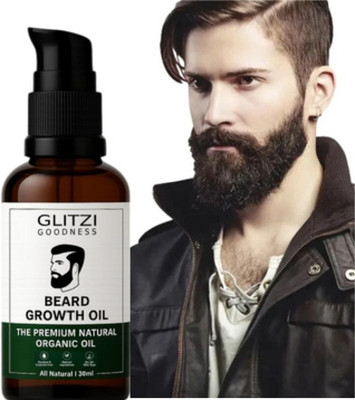 Glitzi Beard Oil -Beard & Mooch Growth Oil – Beard Hair Oil X5 Hair Oil(30 ml)