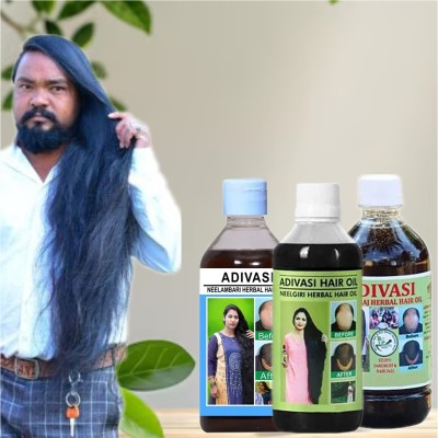 Adivasi Ashwagandha Bhringraj Hair Oil for Thick Hair Hair Oil(300 ml)