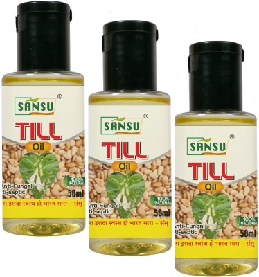 Sansu Til Oil For Hair Care Skin Care 100ml X 3 Hair Oil(300 ml)