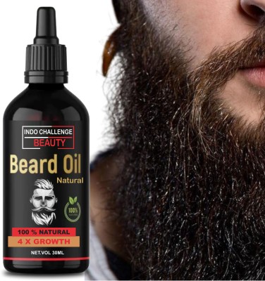 INDO CHALLENGE 4x Supreme Quality Beard Growth Oil With Advanced Formula Based  Hair Oil(30 ml)