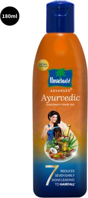 Parachute Advansed Ayurvedic Coconut Hair Oil, 180 ml Hair Oil(180 ml)