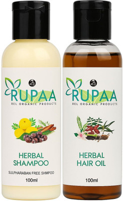 Rupaa rel Hair Fall Control Oil & Shampoo Combo (2 Items in the set) Hair Oil(200 ml)