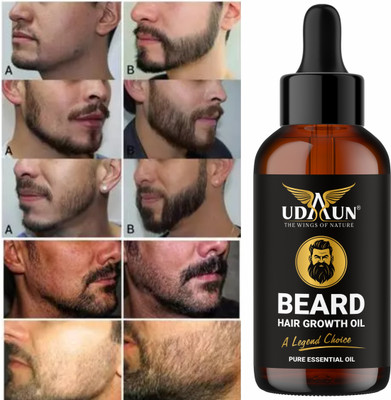 Udaun Beard Oil for Beard Hair Growth and Moustache for Men with ingredients. Hair Oil(30 ml)