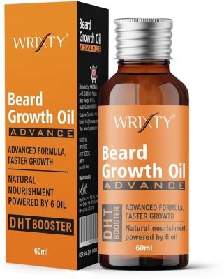 Wrixty Beard Growth Oil Advanced - 60ml - Beard Growth Oil For Redensyl and DHT Booster, Nourishment & Moisturization, No Harmful Chemicals Hair Oil (60 ml) Hair Oil(60 ml)