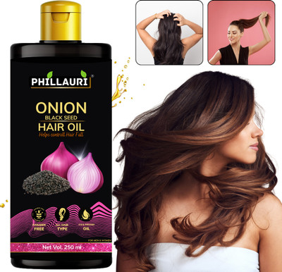 Phillauri Hair Oil With Onion & Black Seed | Light Finish | Everyday Use Hair Oil(250 g)