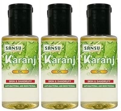 Sansu Karanj Oil For Hair Care 100ml X 3 Hair Oil(300 ml)