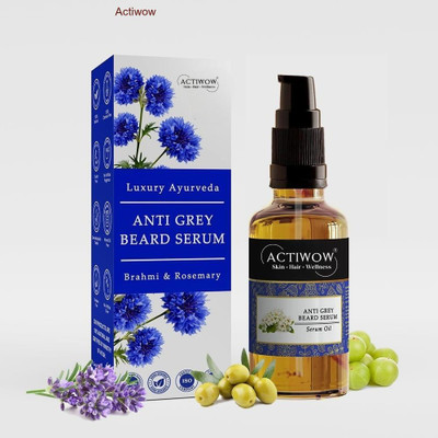 ACTIWOW Anti Grey Beard Serum Oil That Combines Growth and Style Hair Oil(30 ml)