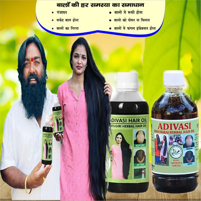 Adivasi Bhringraj Mulethi Ashwagandha Scalp Nourisher Hair Oil(200 ml)