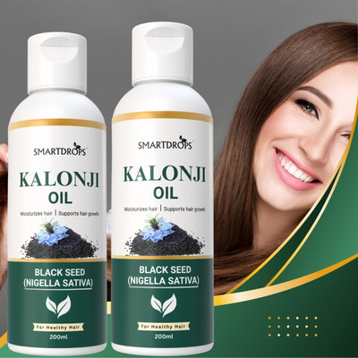 smartdrops Kalonji Hair Oil| Hair Growth Oil | Black Seed Oil for Hair | All Hair Types Hair Oil(400 ml)