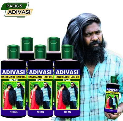 Adivasi Natural Pack 5  Hair Oil(500 ml)