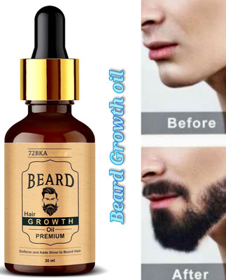 72BKA Beard Growth Oil For Men k52 Hair Oil(30 ml)