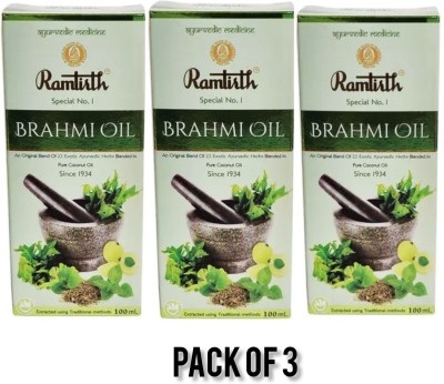 Ramtirth BRAHMI HAIR OIL 100 ML PACK OF 3 Hair Oil(100 ml)