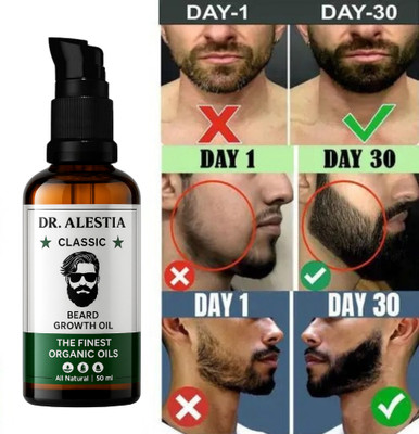 dr. alestia Beard Growth Oil Advanced | For Patchy Beard  Hair Oil(30 ml)