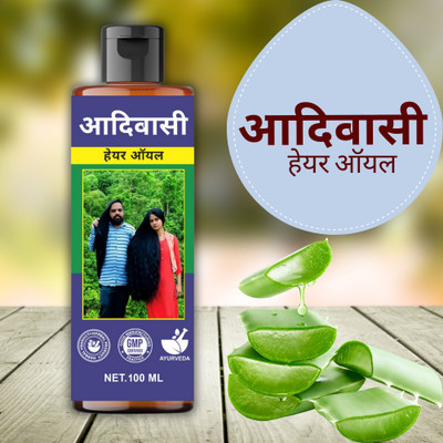 aadikesh Adibasi Hair Oil Ayurvedic Anti-Greying Formula for Natural Hair Color Hair Oil(100 ml)