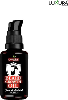 LUXURA SCIENCES Beard Growth Oil 30 ML For Beard and Mustache Growth with Onion Extract Hair Oil(30 ml)
