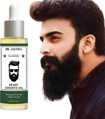 dr. alestia Premium Beard Growth Oil for Strong & Healthy Beard Growth - No Paraben  Hair Oil(30 ml)