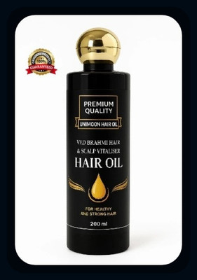 unimoon Natural Hair Oil with Brahmi Amla Fusion-New414 Hair Oil(200 ml)