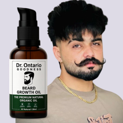 Ontario Goodness Dr. Ales Fast & Advanced Beard & Mustache Growth Oil for MenAX9690 Hair Oil(30 ml)