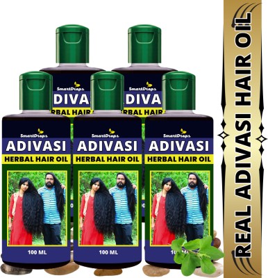 smartdrops Adivasi Herbal Premium quality hair oil for hair Regrowth, hair care oil Hair Oil(500 ml)