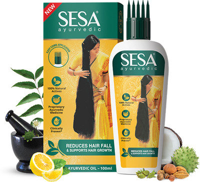 SESA Ayurvedic Hair Growth Oil with Bhringraj & 17 Rare Herbs Prevents Hair Fall Hair Oil(100 ml)
