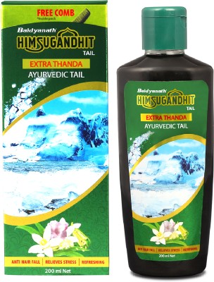 Baidyanath Himsugandhit Tail- An Extra Thanda Ayurvedic Oil | Provide relief from daily mental and physical stress | Enriched with Bhringraj, Brahmi, Amla and 6 other powerful herbs | Hair Oil(100 ml)