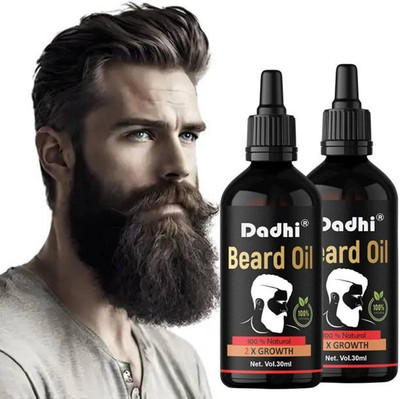 Dadhi Beard Growth Oil BK-09 30ml Pack of 2 – Natural Solution for Beard Care Hair Oil(30 ml)