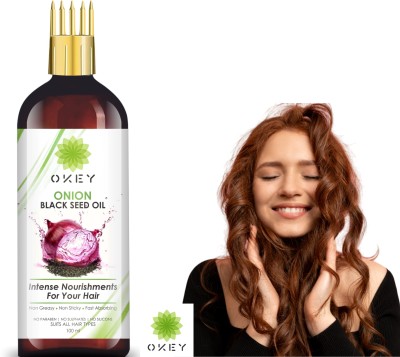 Okey Hair Growth & Dandruff Control Onion Black seed Oil Hair Oil(100 ml)