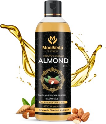 moolveda RAUGHAN-E-BADAM SHIREEN | Sweet Cold Pressed and Almond Oil  Hair Oil(100 ml)