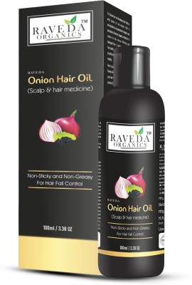 RAVEDA ORGANICS Onion Hair Oil for Hair Fall Control Hair Oil(100 ml)