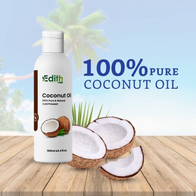 Edith Ayurvedic Hot Oil, Warming Coconut Hair Oil, Frizz Hair Hair Oil(100 ml)