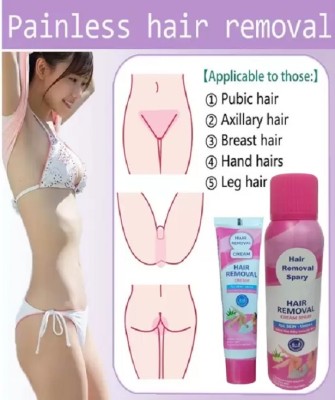 SUBIA Hair Removal Quick Hair Remover Thighs Armpit Private Parts Hair Spray Spray(220 g, Set of 2)