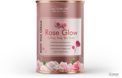 Actiwow Rose Glow Wax Cream Bright Polish Look Wax(500 g)