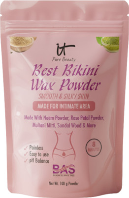 IT Pure Beauty Best Bikini Wax Powder-8 Minute (No Bad Smell) Painless Herbal Wax Powder(100 g)