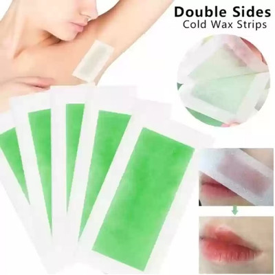 GABBU Facial Wax Strips-green Strips(20 Strips)