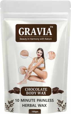 Gravia Painless Chocolate Wax Powder for Unisex Powder(100 g)