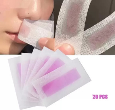 REIMICHI Hair Removal Purple Waxing Strips for Eyebrows Strips Strips(20 g, Set of 20)