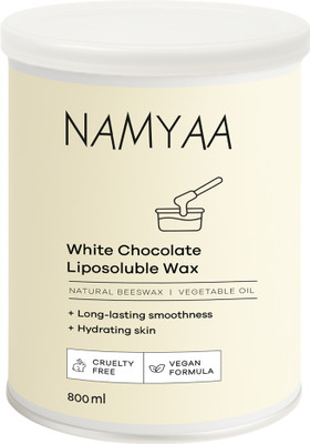 Namyaa White Chocolate Liposoluble Wax I Painless Hair Removal Wax Pack of 1 Wax(800 ml)