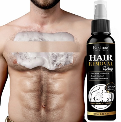 blestaaa essentialss Hair Removal Cream for Men Chest, Back, Under Arms & Intimate Area Spray FOR MEN Cream(100 g)