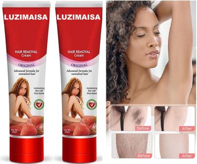 luzimaisa Pubic Hair Removal Cream for Women Intimate Private Part Painless Cream(80 g, Set of 2)