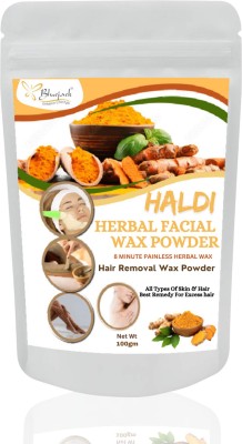 Bluejack Haldi Herbal Facial Wax Powder-8 Min Painless Powder Wax(100 g)