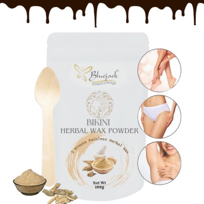 Bluejack Bikini Hair Removal Powder - 5 Min Full Body Wax for Women Powder(100 g)
