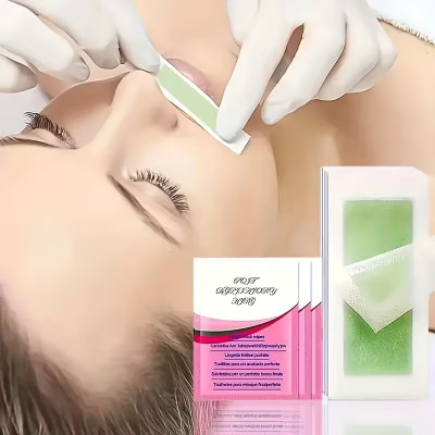 AFARAXIA Hair Removal Wax Strips, Painless & Gentle And for Women Strips(10 Strips)