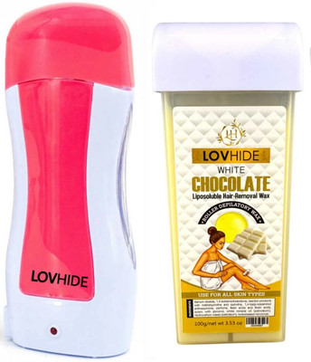 LOVHIDE Roll On Wax Heater | Hair Removal machine With Wax Refill Cartridge (Pack of 2) Wax(100 ml)