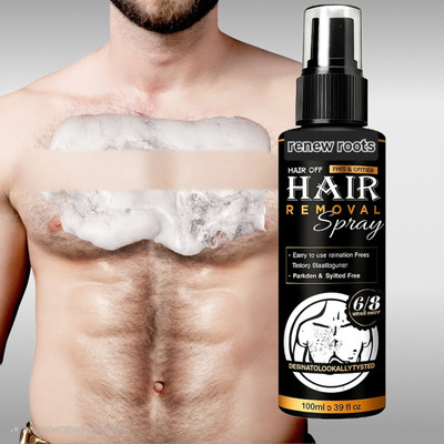 renew roots Hair Removal Spray for Men & Women | Instant & Painless Spray(100 ml)